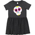 thumbnail image 3 of Inktastic Decorated Skull Girls Toddler Dress, 3 of 5