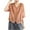 Orange, variant on Dealovy Cotton Linen Shirts for Women 3/4 Length Sleeve Shirts Button down Casual V Neck Soft Blouses Top