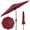 Dark Red, variant on Outdoor Octagon Patio Umbrella, 8.69 x 8.69 x 7.87 ft, 8 Sturdy Ribs, Turquoise Blue