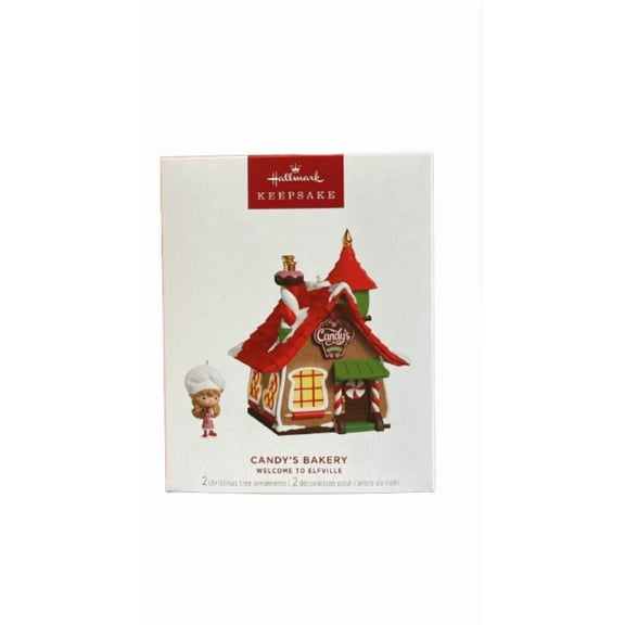 Hallmark 2025 Keepsake Candy's Bakery Christmas Ornament Set of 2 New with Box