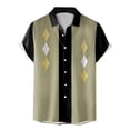 thumbnail image 4 of Playeras Lisas Para Hombre, Moda De Verano Para Hombre, Informal, Playero, Estampado Digital 3D, Solapa, Botón, Camisa De Manga Corta, Camiseta Hawaiana, 4 of 4