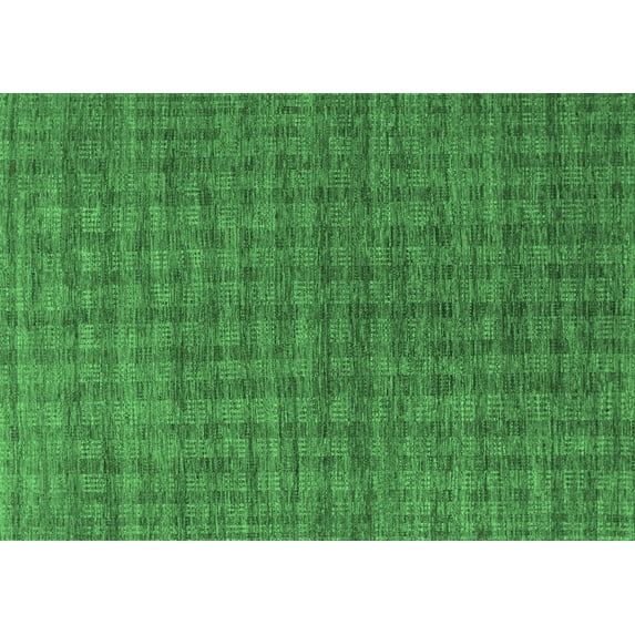 Ahgly Company Indoor Rectangle Abstract Emerald Green Contemporary Area Rugs, 4' x 6'