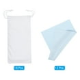 thumbnail image 3 of Uxcell Microfiber Glasses Bag Sunglasses Pouch with Eyeglasses Cleaning Cloth, White 6 Pack, 3 of 6