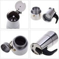 thumbnail image 5 of XKHAZA Stainless Steel Espresso Coffee Maker Percolator Coffeemaker Italian Classic Style Brewing Cafe Mocha Machine for Cafeteras Lover Camping Travel and Home Use, 5 of 6