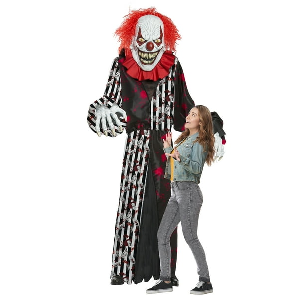 Men S Giant Towering Terror Clown Inflatable Adult Costume Walmart Com Walmart Com - roblox clown mask in real life