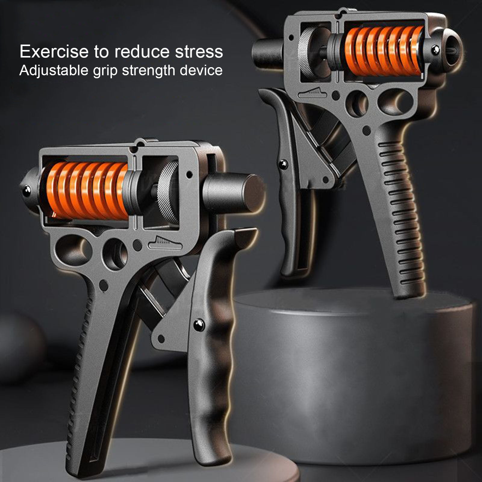 Opolski 1 Pc Adjustable Hand Grip Strength Trainer Durable Handle Non-slip Grip Perfect
