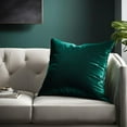 thumbnail image 3 of Plutus Emerald Opulence Velvet Luxury Throw Pillow, 3 of 6