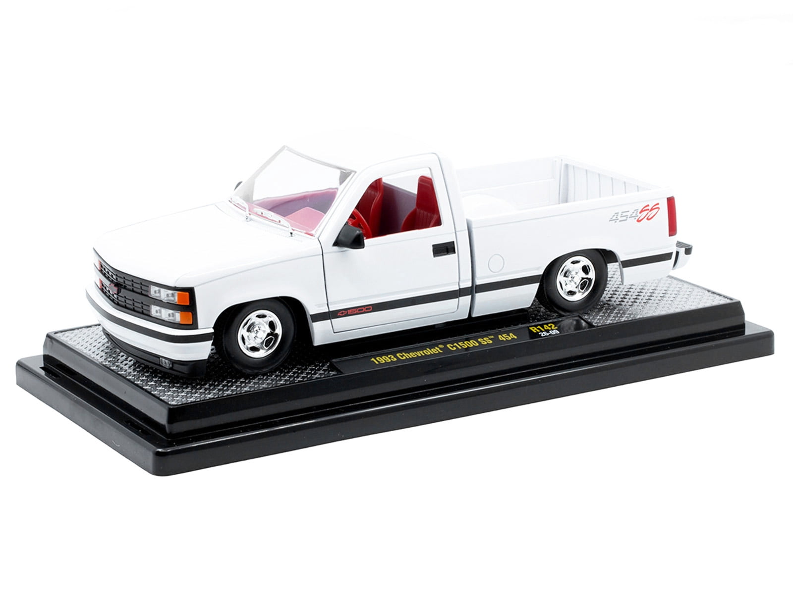 1993 Chevrolet C1500 SS 454 Pickup Truck White with Red Interior