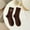 Brown, variant on Ladies Combed Embroidered Letter Big C College Style Sports Socks Socks Net Tights for Women Skeleton Sicks Family Christmas Stockings Patterned Tights Tan Plain Top Stockings Mesh Stockings Thick