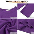 thumbnail image 6 of MOSHU 3 Pack 3/4 T Shirts for Womens Crew Neck Womens Shirts Dressy Basics Tees Casual Loose Fit Fall Tops, 6 of 10