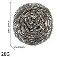 thumbnail image 4 of Dusknt Steel Wool D 2, Cleaning Balls,Stainless Scrubber Set Metal Sponge Stainless Scouring Stainless, 4 of 9