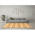 thumbnail image 3 of Ahgly Company Indoor Rectangle Abstract Brown Modern Area Rugs, 3' x 5', 3 of 4