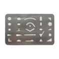 thumbnail image 1 of Stainless Steel Wipe Picture Wipe Template Professional Examination Template Drawing Art Tool Insert Picture 27 Hole Wipe Board, 1 of 6