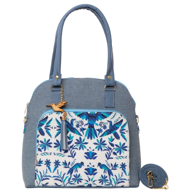 Bolso Yute De Mujer FANA Elora Color Azul Lúcela Es Tuya, M3945!!