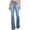 Light blue, variant on Fanxing Women Bootcut Jeans High Waist Denim Long Pants Summer Fashion Curvy Skinny Button Trousers Dark Blue,S