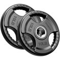 thumbnail image 1 of MAGMA Virgin Rubber 2-Inch Cast Iron Olympic Grip Plates, for Strength Training, Weightlifting, Muscle Toning, Weight Loss & Crossfit, 1 of 9
