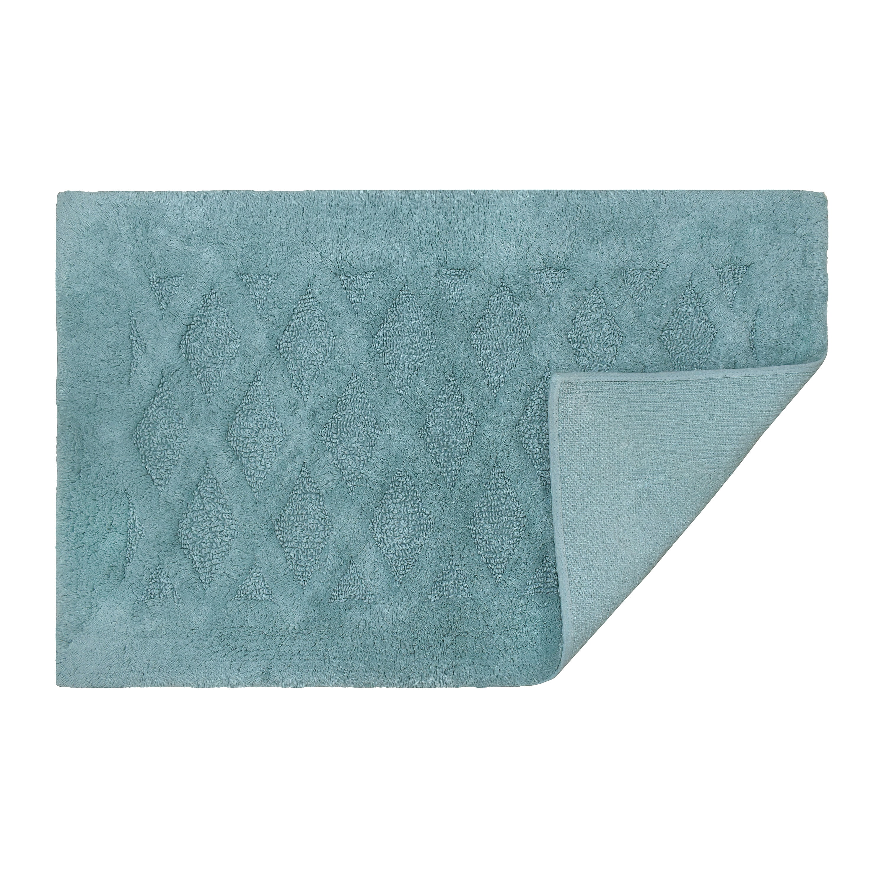 Better Homes & Gardens Aquifer Diamond Texture 20" x 34" Cotton Bath Rug