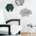 thumbnail image 6 of 2Pcs 11x8.6 Inch Self-Adhesive Silk Screen Printing Stencil Teamwork Partnership Silk Screen Stencil Cooperation Slogan Mesh Transfer Word Stencils for Painting on Wood DIY T-Shirt, 6 of 7