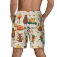 thumbnail image 4 of Gaeub Autumn In The Forest Mens Swim Trunks Stretch Beach Shorts Quick Dry for Men Swim Shorts Swimwear with Pockets- X-Large, 4 of 9