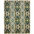 thumbnail image 2 of Safavieh  Couture Hand-knotted Calcutta Ikat Verena Modern Wool Rug with Fringe Ivory/Rust 8' x 10' 8' x 10', 2 of 2