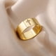 thumbnail image 2 of Anillos minimalistas de runas vikingas para mujer, anillo cruzado de acero inoxidable, joyería estética de moda para parejas, regalo para mujer, tamaño 7, dorado B, 2 of 5