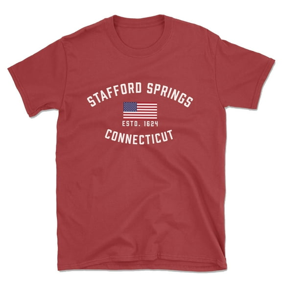 Stafford Springs Connecticut Patriot Men's Cotton T-Shirt