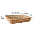 thumbnail image 2 of Willow Bread Basket Snack Fruit Tray Rattan Storage Frame Tabletop Vegetables Display Homes Restaurant Home Decor Woven, 2 of 19