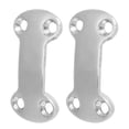 thumbnail image 4 of Metal Fixing Cleat Plate, 2 Pcs  Fixation Stainless Steel Webbing Fixing Plate Smoother Surfaces Rustproof Sturdy Durable  for Yachts, 4 of 8