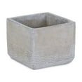 thumbnail image 2 of Contemporary Home Living 6" Gray Handcrafted Square Planter Pot, 2 of 4