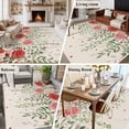 thumbnail image 5 of 5'x7' Area Rugs for Living Room Bedroom, Pink Valentine's Day Washable Rug Carpet Runner Indoor Outdoor, Romantic Roses Weeping Watercolor Rustic Non Slip Floor Mats Area Rug for Kitchen, Nursery, 5 of 8