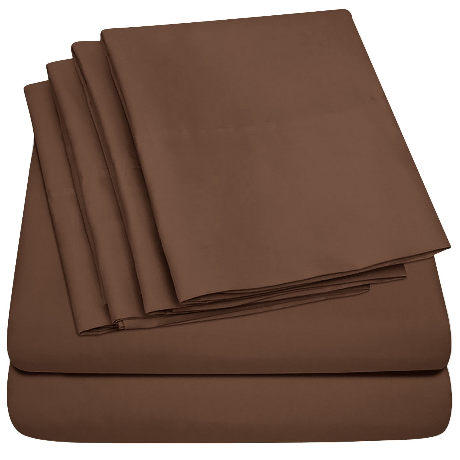 Hotel Collection Rayon derived from Bamboo Bed Sheet Set - 6 Piece, Queen, Chocolate
