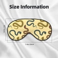 thumbnail image 5 of Goofa Various Snake Printed Sleep Eye Mask for Men Women, Zero Eye Pressure Sleeping Mask, Light Blocking Night Blindfold, Soft Eye Shade Cover, 5 of 7
