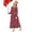 Z_red Snowflake, variant on Ekouaer Women Ultra Soft Nightgown Long Sleeve V Neck Sleepwear Henley Button Down Night Shirt