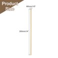 thumbnail image 2 of Uxcell Brass Rods 1/5" x 14" Brass Solid Round Rod for Handle Pin DIY Craft Material 1Pcs, 2 of 7