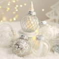 thumbnail image 3 of ATENOW 25Pcs 2.36 Inch Christmas Balls Ornaments for Xmas Christmas Tree Decor, Shatterproof Christmas Tree Decorations Hanging Baubles for Holiday Wedding Party, Silver, 3 of 6