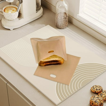 

Kgfrsd Baking Pans Non Stick Toasting Bag Sturdy Plastic Sandwich Bag That Is Easy To Open Toaster Microwave Oven Toasting Bag Washable Bread Bag Baking