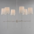 thumbnail image 3 of 32366WTSN Maxim Lighting Huntington - 6 Light Chandelier-32 Inches Tall and 34 Inches Wide-Satin Nickel Finish    -Traditional Installation, 3 of 5