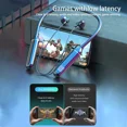 thumbnail image 2 of Led Bluetooth Neckband Wireless Headphones Mic Headset Stereo Earbuds Earphone, 2 of 6