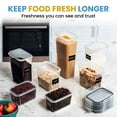 thumbnail image 6 of Shazo 7PC Food Storage Containers with Lids, Airtight Food Storage Containers Set for Pantry Organization, BPA Free Kitchen Canisters for Flour Sugar Pasta Cereal, Stackable Kitchen Storage Container, 6 of 9