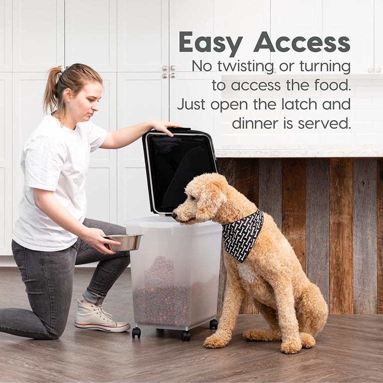 IRIS USA 65 Qt WeatherPro Airtight Pet Food Storage with Removable Casters photo 7