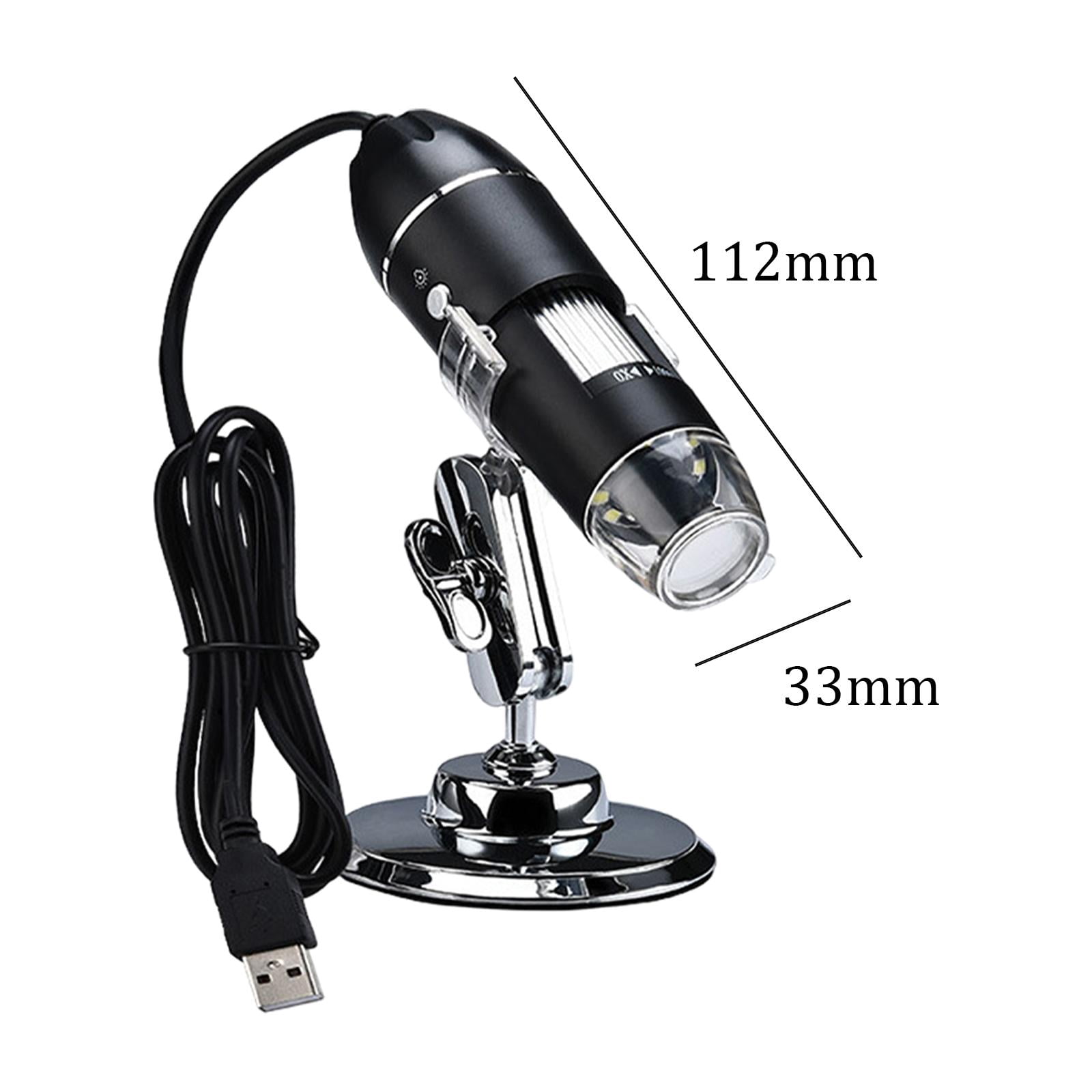 koolsoo USB Digital Inspection Camera 8 LED Fill Lights, Rotatable Portable for Watch Repair, Industrial Testing 1600X