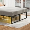 thumbnail image 6 of Twin Platform Bed Frame, Metal Bed Frame 13 Inch with 3 in 1 Steel Support, Heavy Duty Metal Platform Bed Frame No Box Spring Needed Mattress Foundation Easy to Assemble, Black, 6 of 7