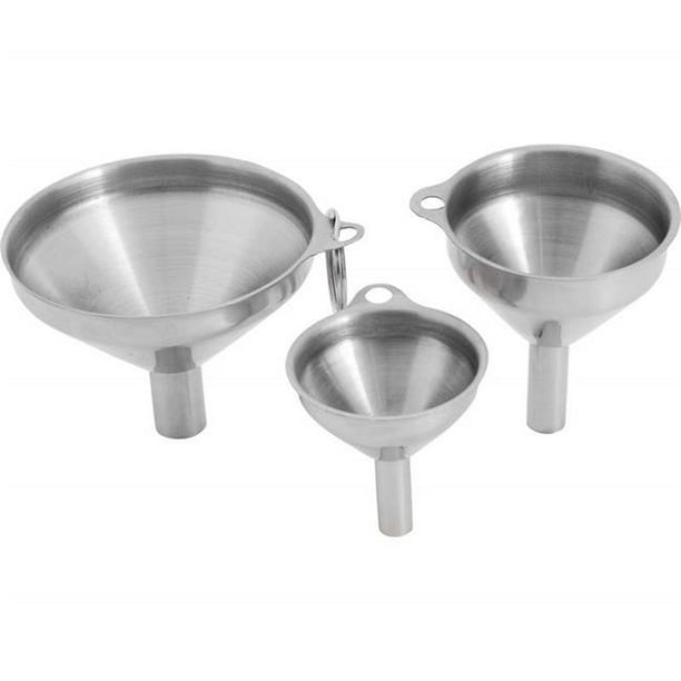 Stainless Steel Kitchen Funnel Set 3 Piece