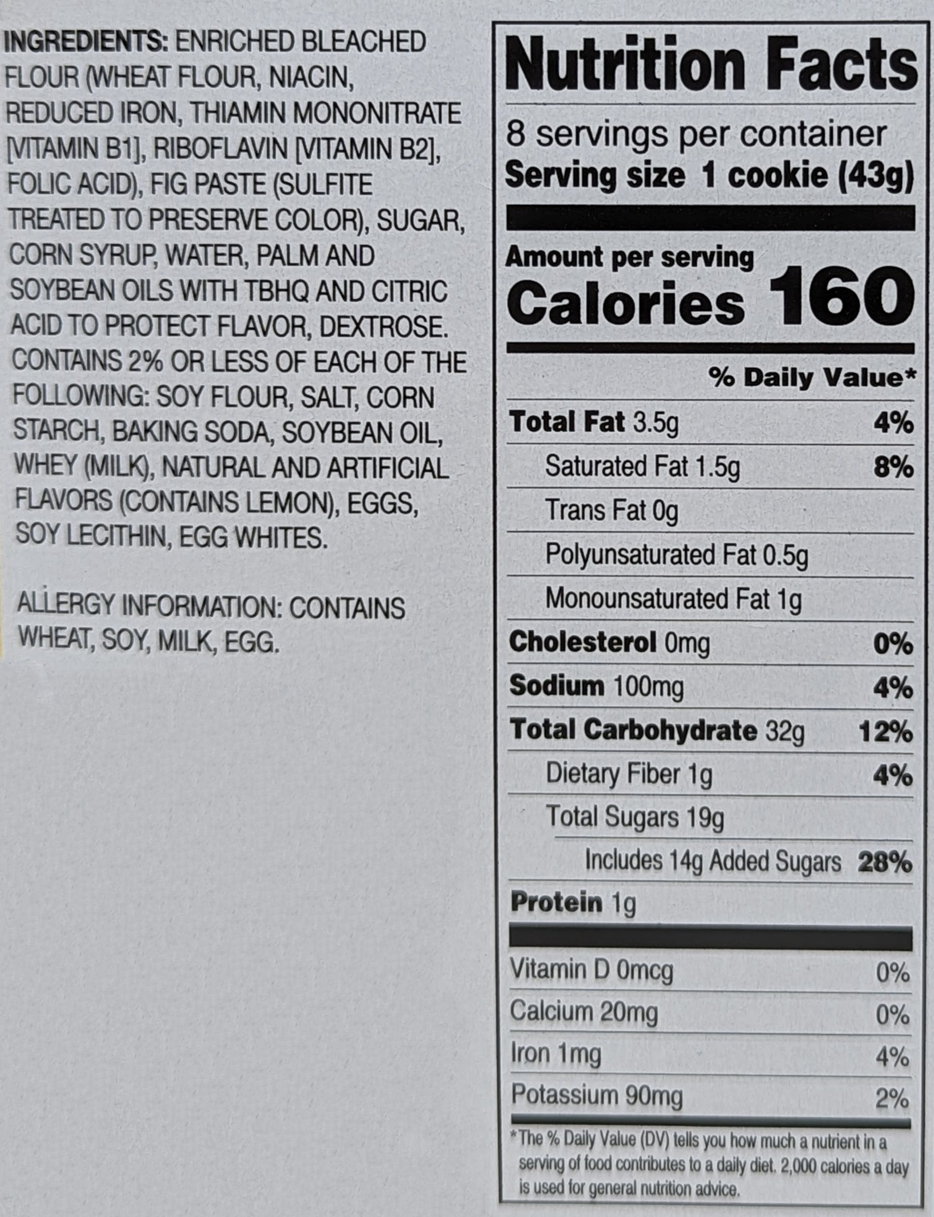 Little Debbie Snacks Fig Bars, 8-Count Box (Pack Of 6)