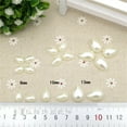 thumbnail image 3 of 100Pcs Ivory Colour Drop Pearl Flatback Oval Rhinestone Beads Water Imitation DIY Pearls-scrapbooking, 3 of 5