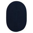 thumbnail image 1 of Colonial Mills Rug BR52R048X072 Boca Raton - Navy 4 ft. x 6 ft. Braided Rug, 1 of 1