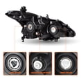 thumbnail image 6 of For 2013-2015 Nissan Altima Sedan Black Headlights Assembly Lamps w/Bulbs Pair, 6 of 8