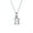 Silver-H, variant on Womens ABC Block Letter Initial Pendant Necklace Silver Alphabet