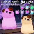 thumbnail image 5 of Lámpara LED de Noche Colorida con Diseño de Perro, Recargable, con Temporizador y Atenuación, Ideal para el Dormitorio de Niños, Regalo de Cumpleaños., 5 of 5
