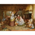 thumbnail image 2 of George Smith 24x19 Gold Ornate Framed and Double Matted Museum Art Print Titled - Home ‘Be it Ever so Humble (1867), 2 of 4